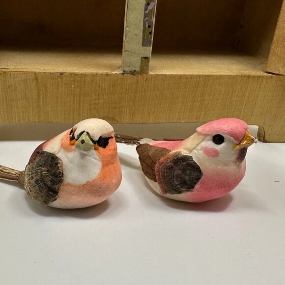 Vintage Painted Wooden Decorative Mini Cabinet w/Birds-Nest & Eggs - Picture 11 of 16